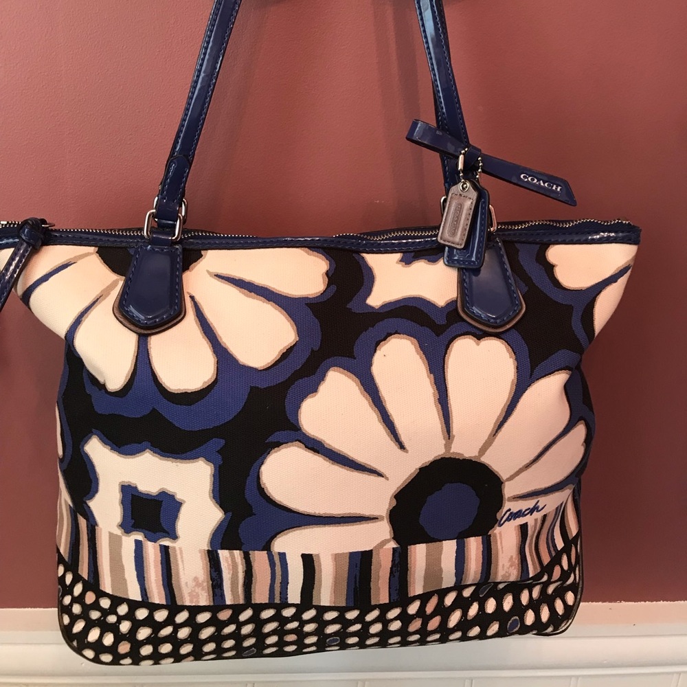 Coach Poppy Tote in Blue